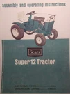 Sears Suburban SS/12 Tractor & Engine Owners,parts, Service (4 MANUALS)917.25311. Fixed Price $203.96.