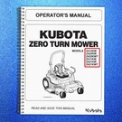 Kubota Z412KW Z422 Z421 Zero Turn Mower Operators Manual - Coil Bound, Covers. Fixed Price $20.61.