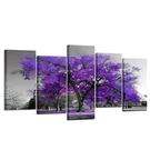 Kreative Arts Purple Tree Wall For Living Room Landscape Canvas Prints 5 .... Fixed Price $80.88.