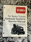 Printed 2000 Toro 5XI Series Tractor, Hydraulic Service Manual 492-0648 (516). Fixed Price $19.71.