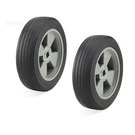Pcs 8 X 2.1 Hand Truck Wheels, Flat Solid Inch, Black, Gray. Fixed Price $31.38.