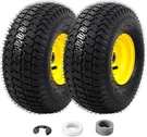 Mzrexn (2 Pack) 15X6.00-6 Lawn Mower Tires And Wheel Assembly, Front Repla. Fixed Price $124.22.