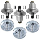 Caltric 48" Deck Spindle & Pulley For Scag Liberty SZL48-22KT SZL48-21FR. Fixed Price $140.00.