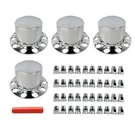 Waltyotur Chrome Plastic Rear Wheel Axle Hub Cover Kit 33MM Screw-on Lug Nut. Fixed Price $135.09.