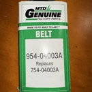 Oem Mtd Cub 954-04003A 754-04003A Drive Belt Troybilt Bolens. Fixed Price $13.95.