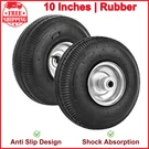 Rrq 10" Pneumatic 4.10/3.50-4 Tire, Wheels W/ 5/8" Bearings. Fixed Price $28.74.