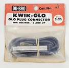 Dubro Kwik-glo Plug Connector For Engines .010 And Up DUB147 Sealed Nos. Fixed Price $14.99.