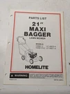 Homelite Illustrated Parts Manual List Mower Maxi Bagger HMB21P4-2 99315-3. Fixed Price $11.24.
