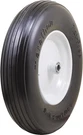 4.80/4.00-8" Flat Free Tire On Wheel, 3" Hub, 3/4" Bearings, Ribbed Tread. Fixed Price $75.94.