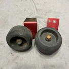 Murry 42614A 14HP Riding Lawnmower Deck Wheels With Mounting Bracket. Fixed Price $35.00.