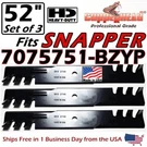 Copperhead 3-PK 52" Hd Snapper Kees Mulching Blades 363055, 363245, 7075751 -usa. Fixed Price $52.95.