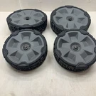 New Set Toro Recycler 21466 22IN 60V Front & Rear Wheels + Bolts. Fixed Price $89.99.