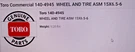 Genuine Oem Toro Part # 140-4945 Front Wheel And Tire Assembly For Zero Turns. Fixed Price $175.00.