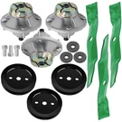 48" Deck Spindle W/ Pulley & Blade John Deere X324 X340 X500 X520 X534 X540 X590. Fixed Price $150.00.