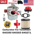 Carburetor For Toro 6.5HP Gts Recycler Lawnmower Tecumseh 640350 20370 Kit. Fixed Price $12.52.