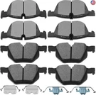 Scitoo D1294 D1042 Semi-metal Brake Pads Kits Front & Rear Replacement For. Fixed Price $125.15.