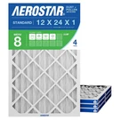 12X24X1 Merv 8 Air Filter, Count, Actual Size (11.75 23.75 0.75), Hvac,. Fixed Price $71.07.