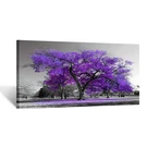 Kreative Arts Canvas Prints Purple Tree Framed Wall 40"L X 20"W,. Fixed Price $57.11.