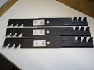 New Set Of 3 Mulching Mower Blades Fits Toro Exmark 60" Made Usa 20-1/2 5/8. Fixed Price $69.99.