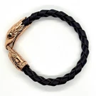 John Hardy Legends Eagle Bronze Brown Leather 12MM Onyx Eyes Bracelet #103. Fixed Price $550.00.