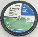 Arnold 8" X 1.50" Plastic 1/2" Hub Lawn Mower Grill Wheel Universal. Fixed Price $17.95.