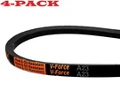 4-PACK! Mvp Industrial A23/4L250 V-force Premium V-belt 1/2" Width X 25" Length. Fixed Price $30.42.