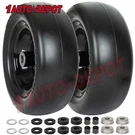 Rvpunk 11X4.00-5 Flat Free Lawn Mower Tire With Rim Universal Fit Set Of 2. Fixed Price $62.49.