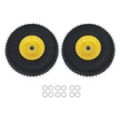 Lablt 2 Pack 15X6.00-6 3/4" Axle, 3" Offset Hub Lawn Mower Inflated Tire Wheel. Fixed Price $67.82.