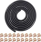 1/4 Inch Id Fuel Line Hose 10FT + 20 Clamps For Small Gas Engines-free Ship. Fixed Price $10.30.