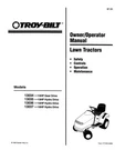 Owners Manual Troy-bilt Lawn Tractor/riding Mower Models 13034 13035 13036 13037. Fixed Price $19.95.