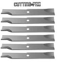 6-PACK Hi-lift Solid Air Foil Blades Replaces Exmark 103-6382 For 52" Decks. Fixed Price $107.30.
