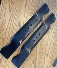Two (2) Mtd Cub Cadet 742-0537 Mower Mulching Blades. Fixed Price $44.99.