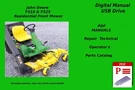 John Deere F510 F525 Mower Technical & Operator Manual Set + Parts Catalog Usb. Fixed Price $27.99.
