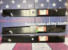 3-OREGON Blades # 92-022 Fits Exmark Replaces 103-1580 20.5L 5/8" Cen Usa Made. Fixed Price $49.00.