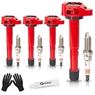 Set Of 4 Upgraded Ignition Coil Pack And Iridium Spark Plugs Fits For Honda A.... Fixed Price $99.42.