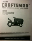 Sears Craftsman 22.5 Hp 6SP 917.251551 Tractor Owner, Parts & Service (2 Manuals. Fixed Price $101.96.