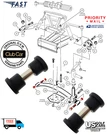 Club Ds Golf Cart 4 Bushings And 2 Sleeves; Kit Front Leaf Spring Free Ship!. Fixed Price $20.00.