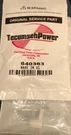 (2) Original 640363 Tecumseh Carburetor Gas Line Inlet Plastic Elbow Fittings. Fixed Price $15.99.