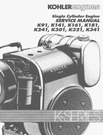 Kohler K-series Single Cylinder Engine Service Repair Manuals, Pdf Computer Cd. Fixed Price $12.97.