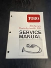 Toro 260-SERIES Electrohydraulic Lift Service Manual 492-0704. Fixed Price $10.99.