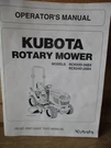 Kubota RCK54D-26BX RCK60D-26BX Operators Manual K5384-71111. Fixed Price $19.99.