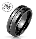 Personalized Wire Cable Promise Ring For Men - Engraved Handwriting. Fixed Price $14.50.