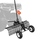 Vevor 48IN Tow Behind Landscape Rake 24 Tines Lawn Dethatcher Height Adjustable. Fixed Price $599.99.