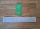 Lawn-boy Brick Mower White Letters With Start Stop Fuel Decal. 2 Pc Set.. Fixed Price $12.99.