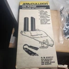 Mcculloch Gas Leaf Blower Vacuum Attachment Tube Bag And Shoulder Strap. Fixed Price $16.59.