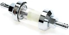 Ape Racing 1/4" Inline Fuel Filter Chrome Aluminum Glass High Flow Motorcycle At. Fixed Price $21.22.