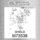 M73538 Shield Fits John Deere (surplus Open Box). Fixed Price $58.84.