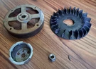 Used Oem Kohler Flyhwheel 14 025 12-S With Fan 17 157 06-S, Cup, Nut, And Key. Fixed Price $15.00.