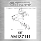 AM137111 Kit Fits John Deere (surplus Open Box). Fixed Price $50.02.