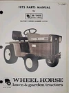 Wheel Horse B-145 G.e. Elec-trak Lawn Garden Tractor 1-0720 Parts Catalog Manual. Fixed Price $74.99.